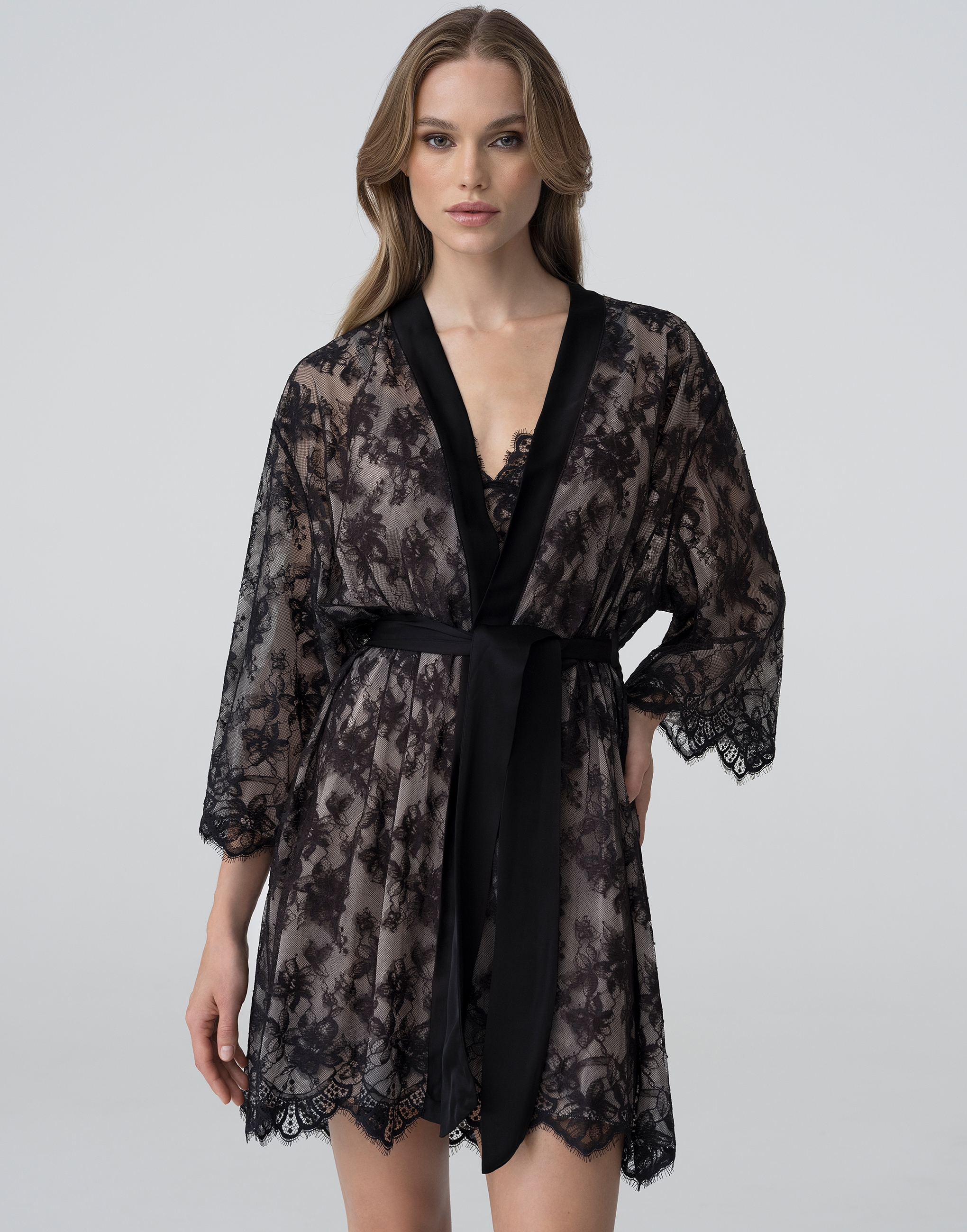 Халат Incanto с рукавами 3/4 PD1084, латте, арт. 4670393549040