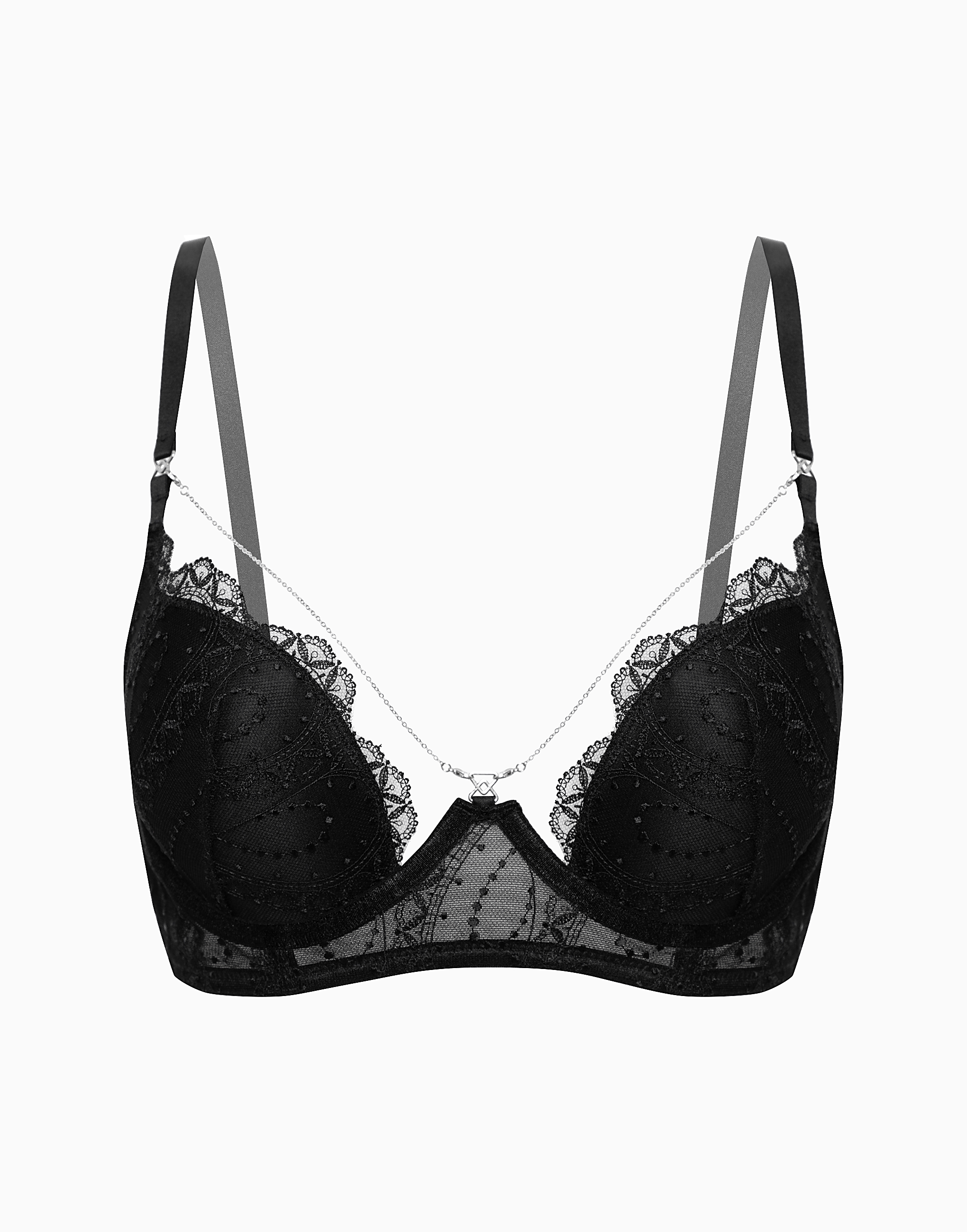 Бюстгальтер бюстье Push-up с формованными чашками Malta, черный, арт. 32094