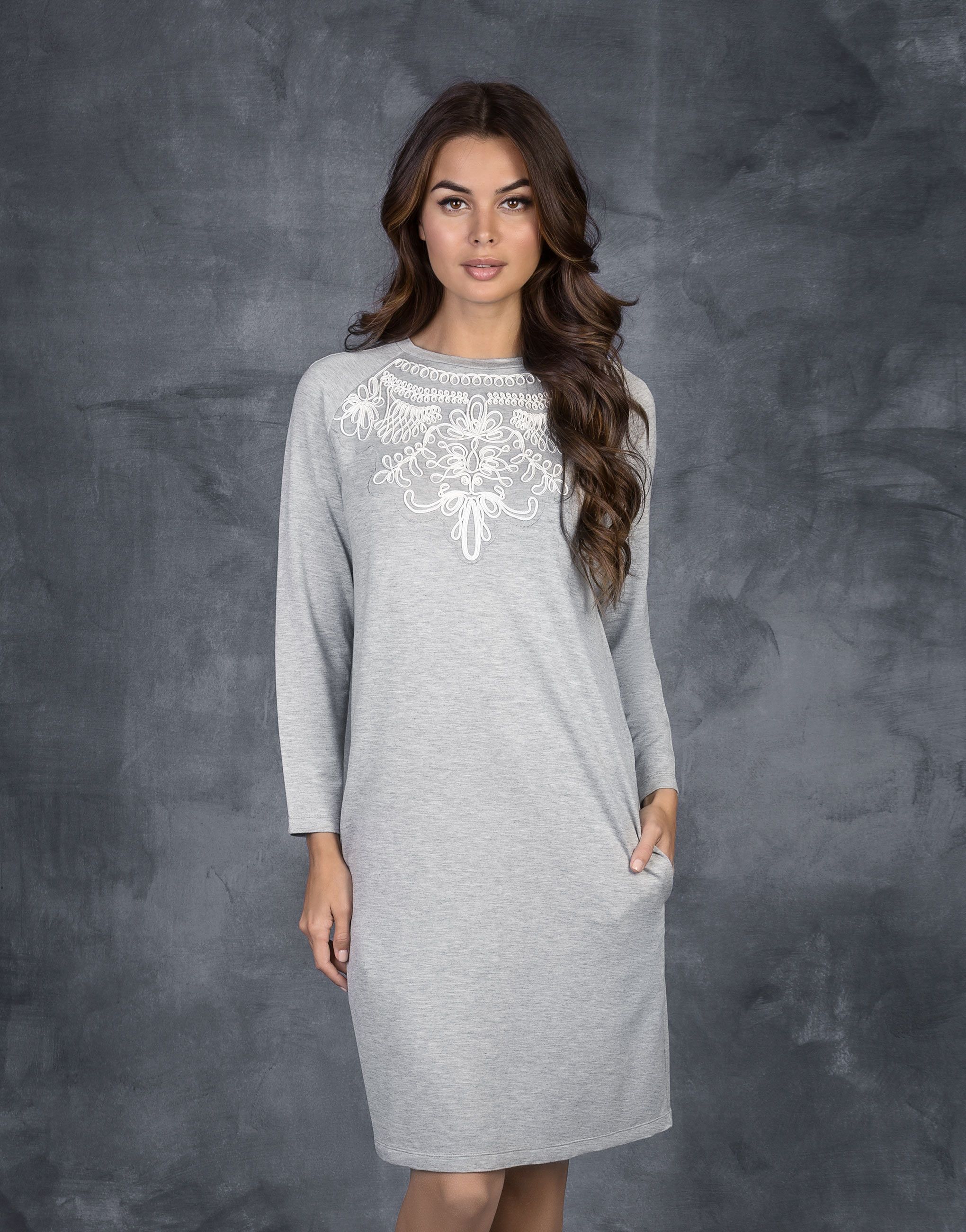 

Платье с длинными рукавами Ophelia (grigio melange, 3)