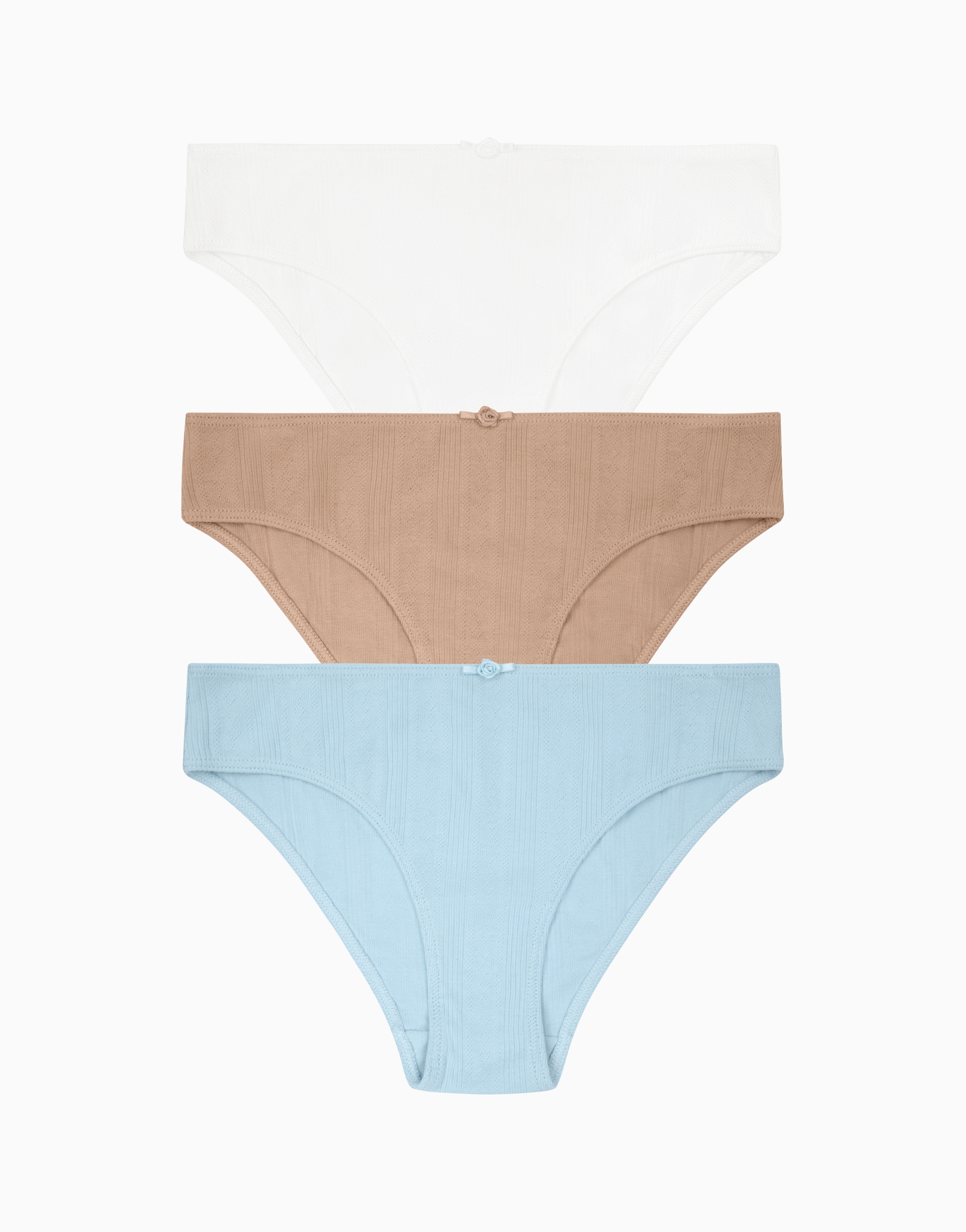 Набор из 3 слипов для девочки, разноцветный, арт. 4670393570747