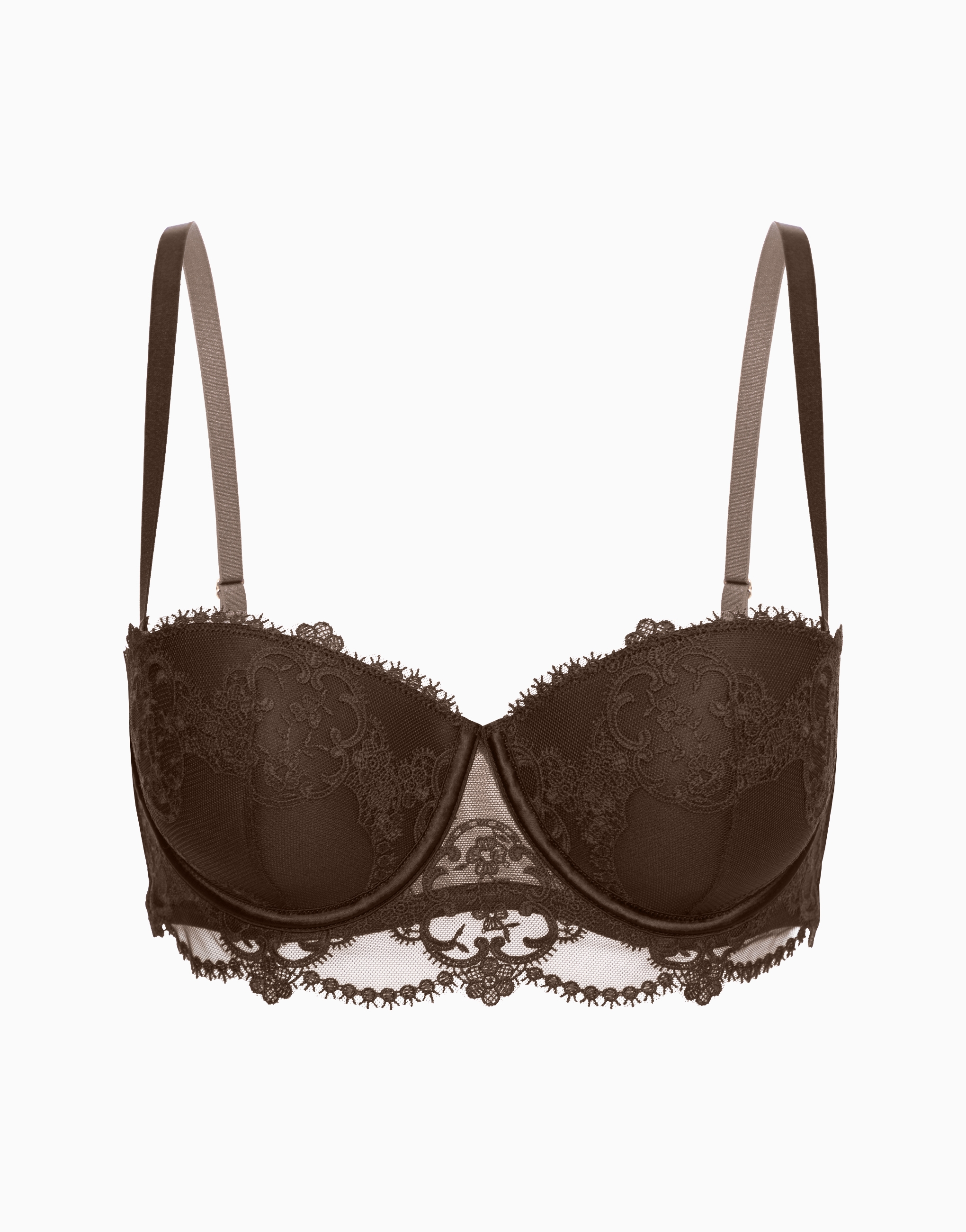

Бюстгальтер балконет Push-up с формованными чашками на стане Paris CD455, Коричневый, Бюстгальтер балконет Push-up с формованными чашками на стане Paris CD455