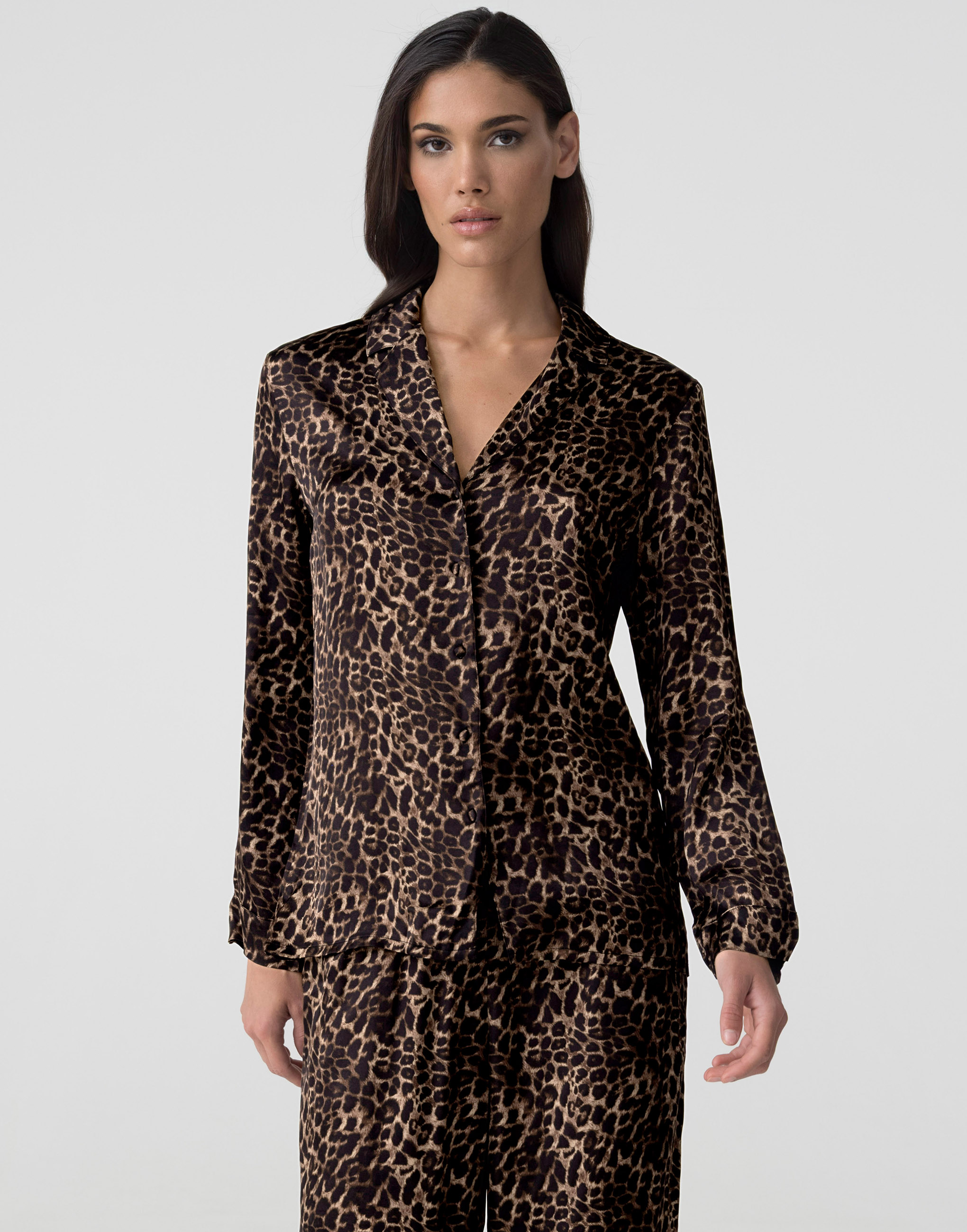 Рубашка с длинными рукавами, шоколадный, арт. 31065