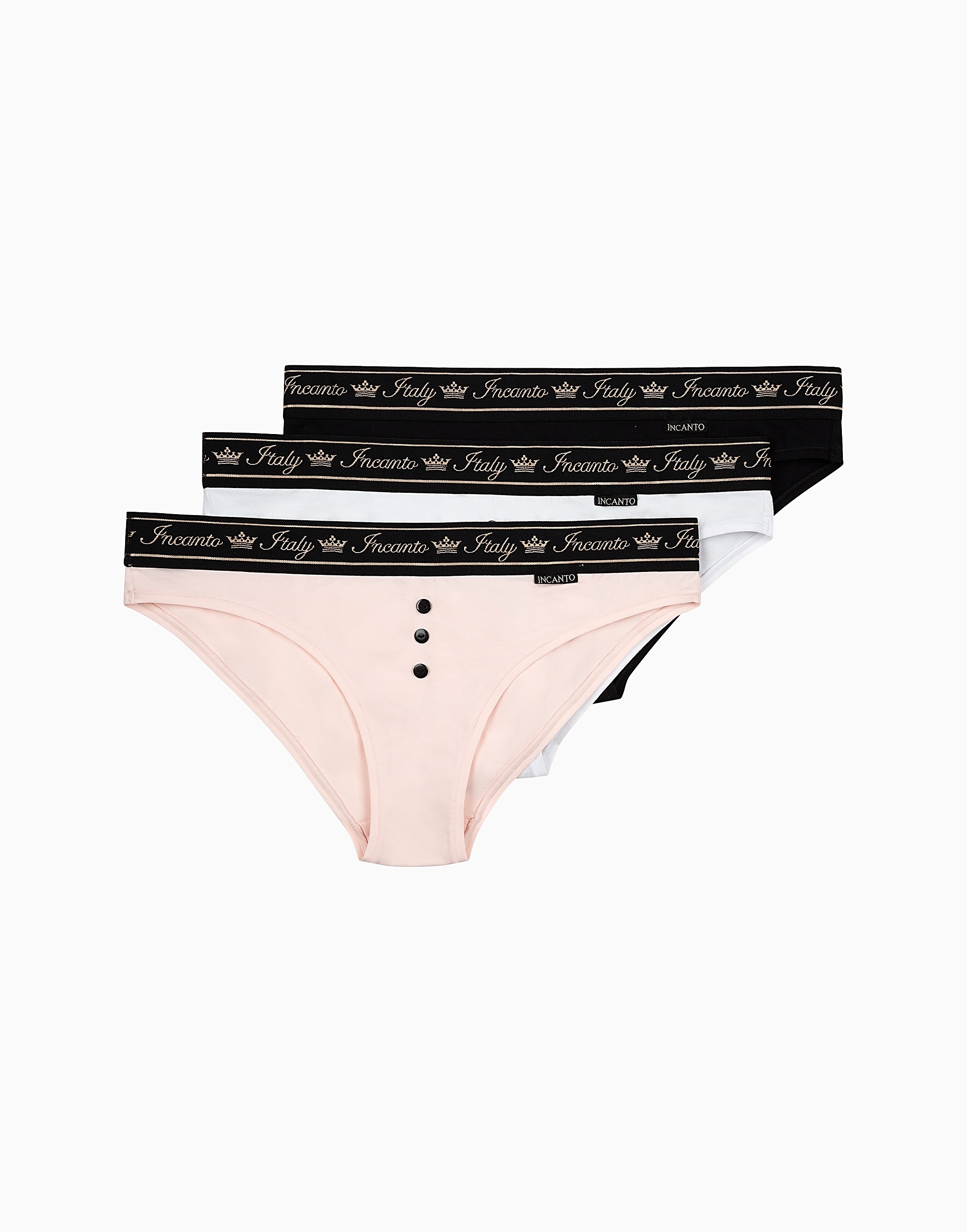 

Fashion Incanto, Набор из 3-х слипов средней посадки MD328