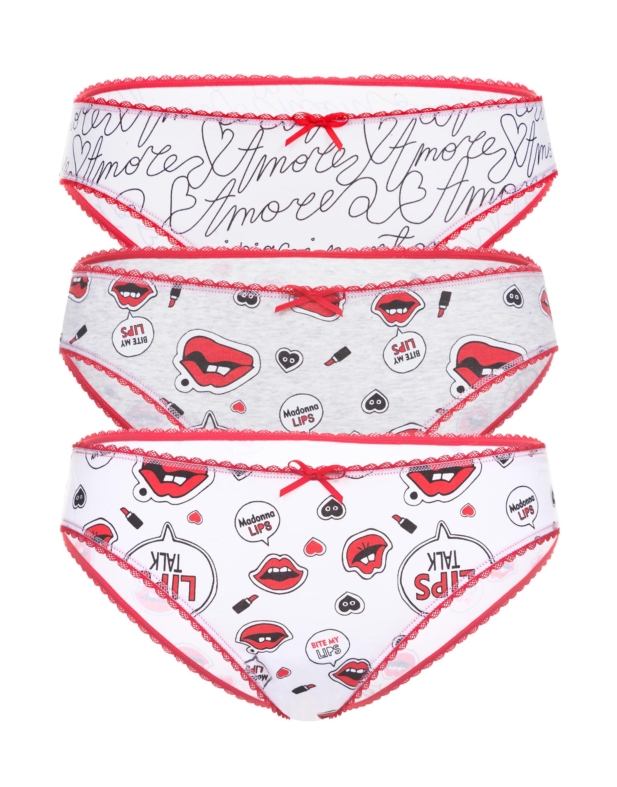 

Набор из 3-х слипов средней посадки Lettera