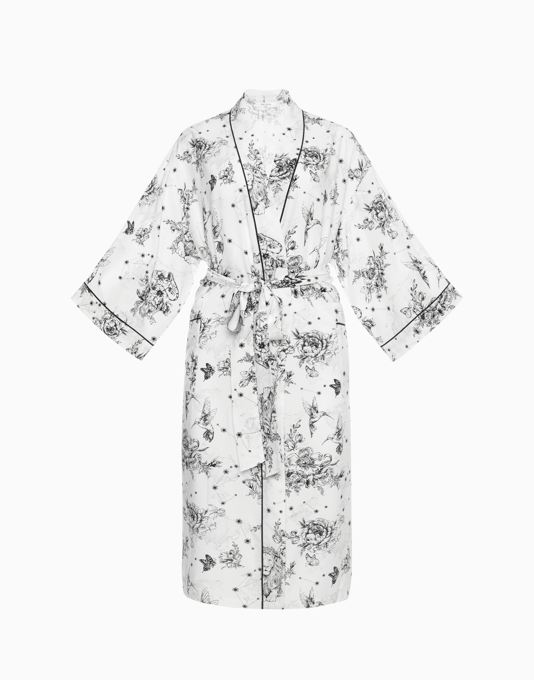 Халат с рукавами 3/4, мультиколор, арт. 14584