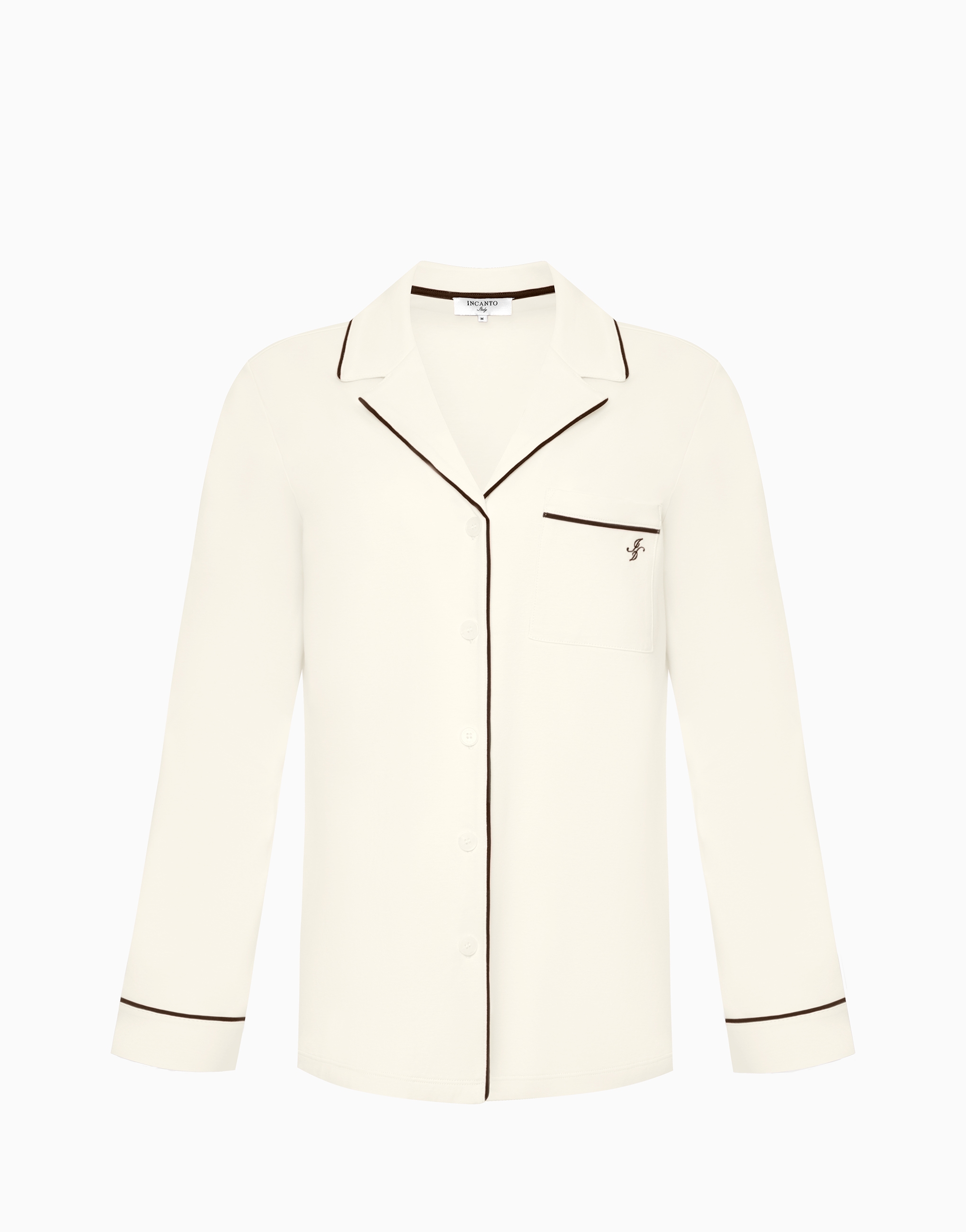 

Рубашка с длинными рукавами PD1076, Ваниль;шоколадный, Рубашка с длинными рукавами PD1076