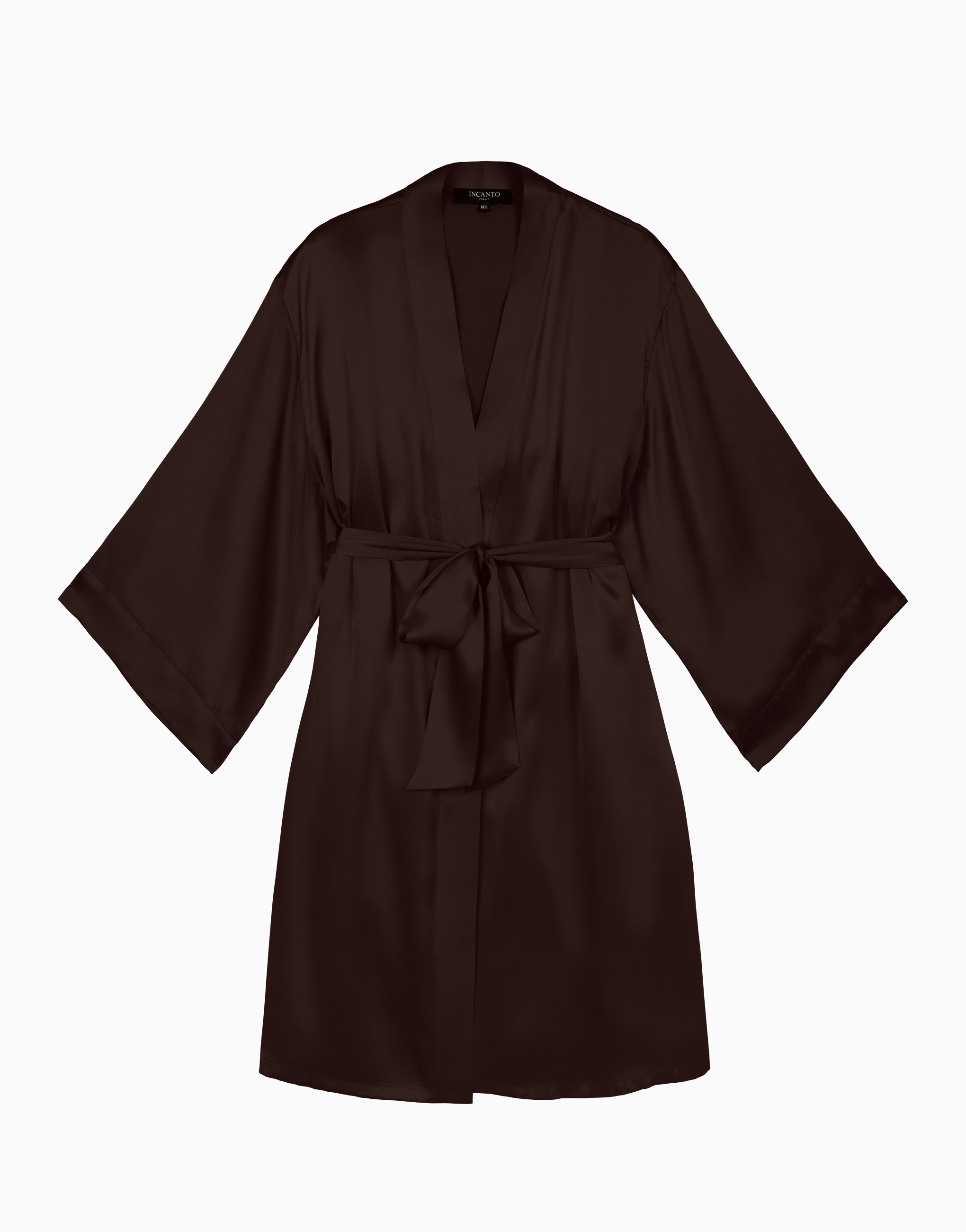Шелковый халат с рукавами 3/4 INCANTO PD267
