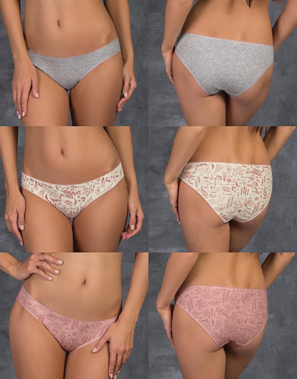 

Набор из 3-х слипов средней посадки Coriander (peachskin, 4)