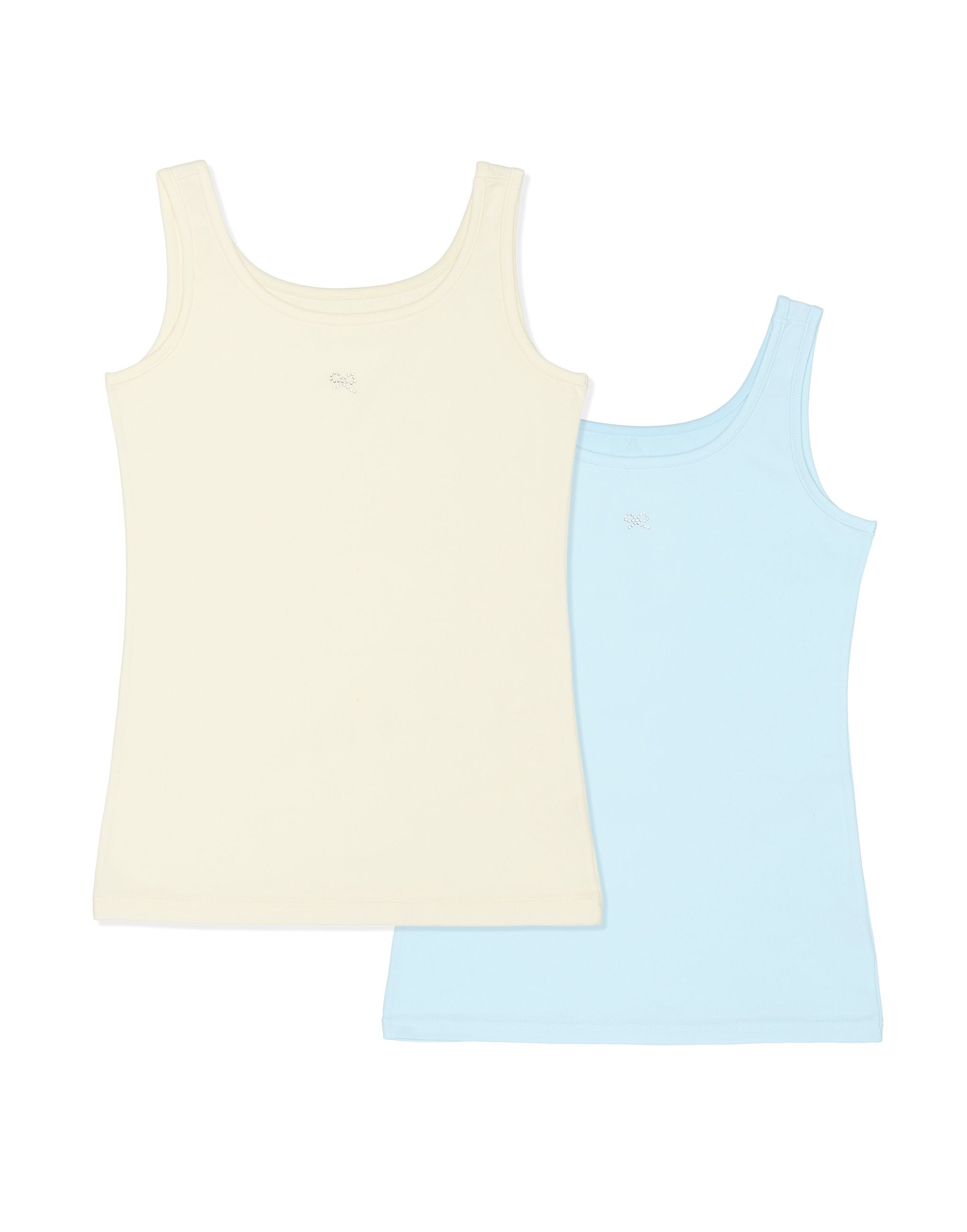 

Набор из 2-х маек Basic (panna/azzurro, 1)