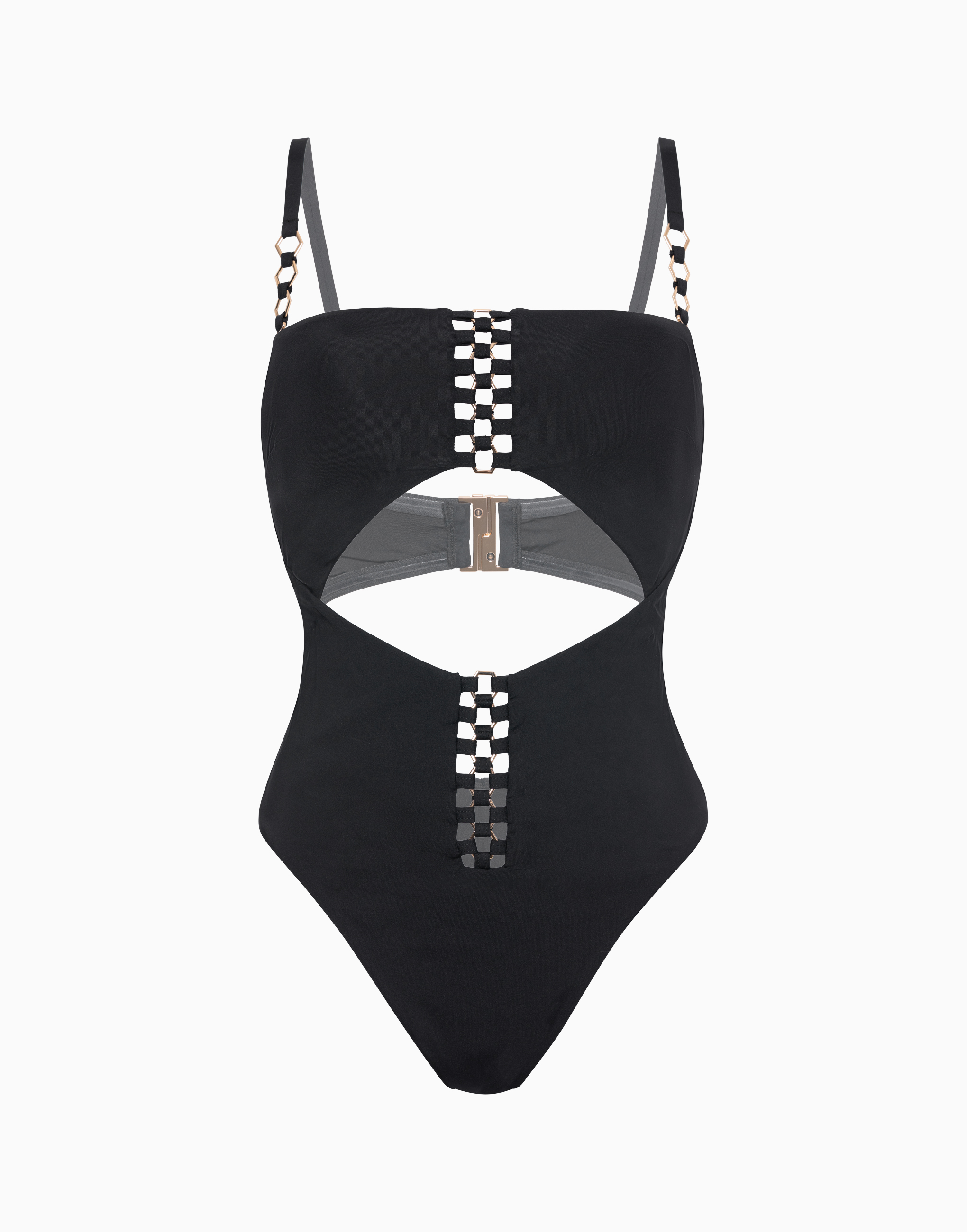 Сплошной купальник Incanto с формованными чашками ID48, черный, арт. 4670393568980