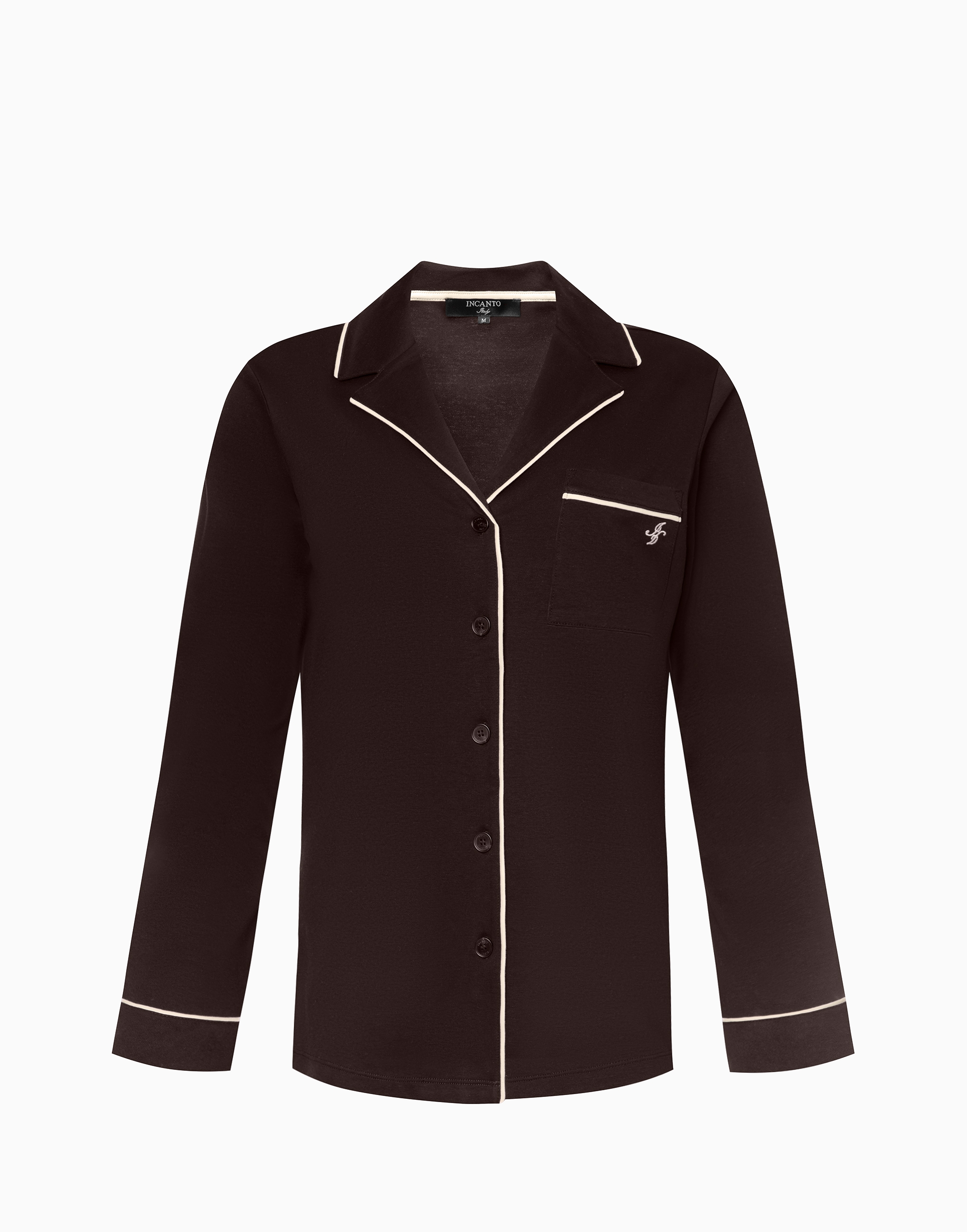Рубашка с длинными рукавами, шоколадный, арт. 14440