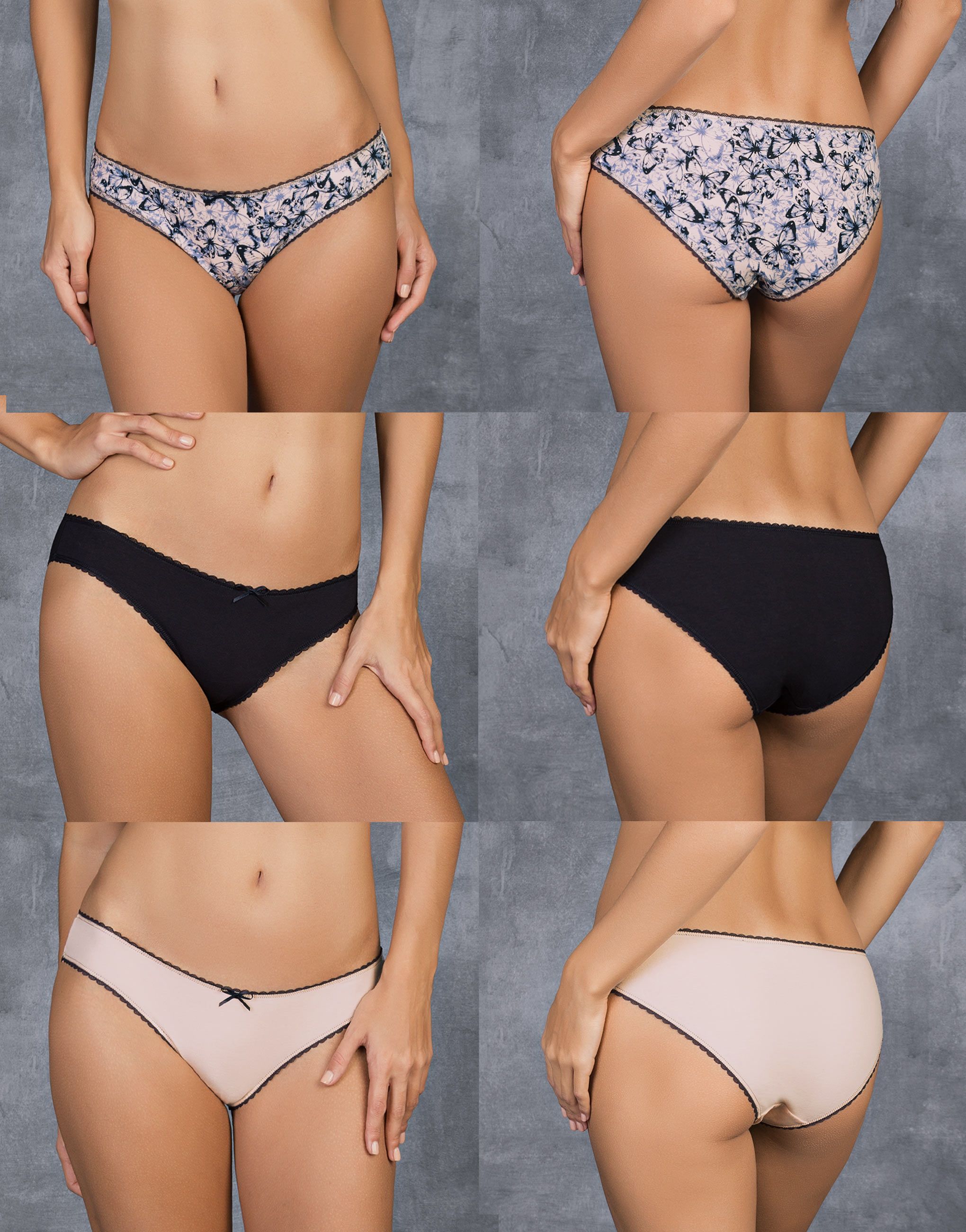 

Набор из 3-х слипов средней посадки Cassiopea (linen/turchino, 1)