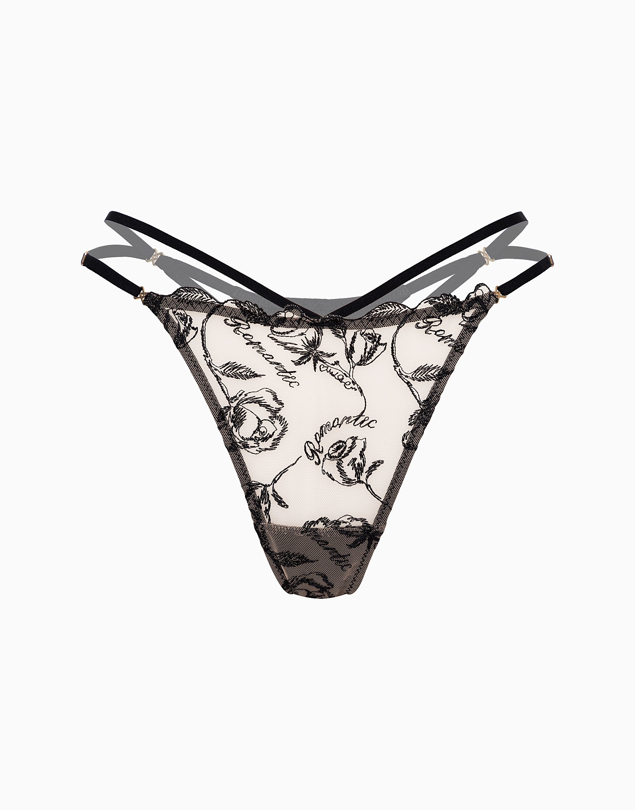 

Стринги средняя посадка CD689, Черный, Стринги средняя посадка CD689