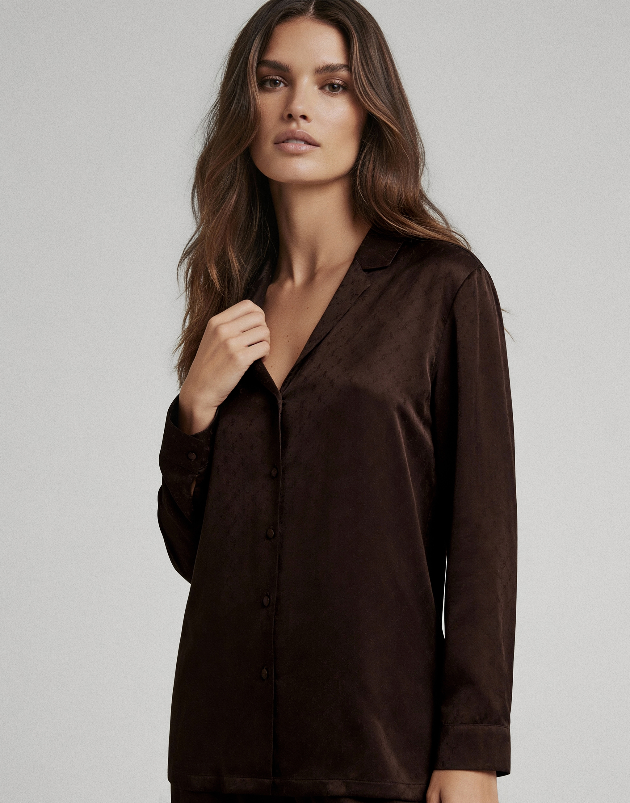 

Рубашка с длинными рукавами INCANTO PD1134, Шоколадный, Рубашка с длинными рукавами INCANTO PD1134