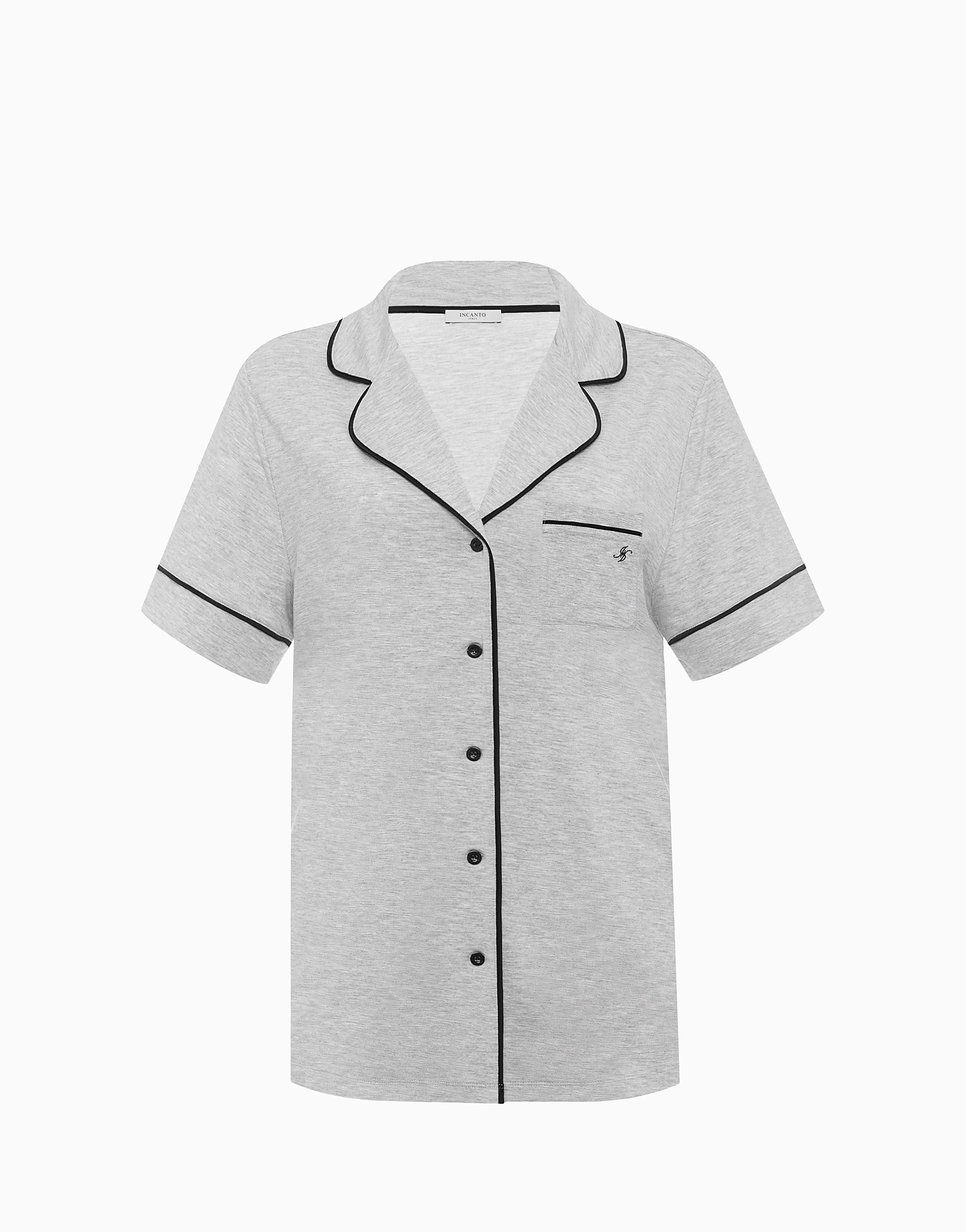 Рубашка с короткими рукавами, серый, арт. 14518