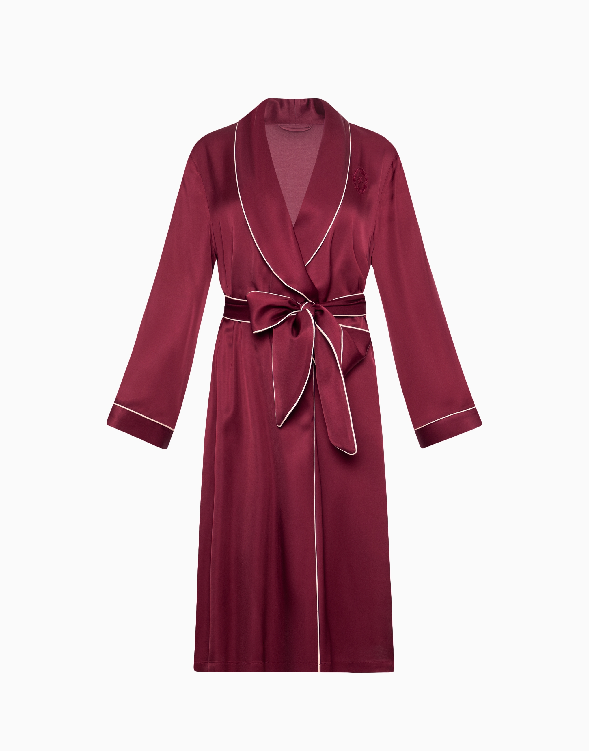 

Халат с длинными рукавами PD1082, Cabernet;черный, Халат с длинными рукавами PD1082