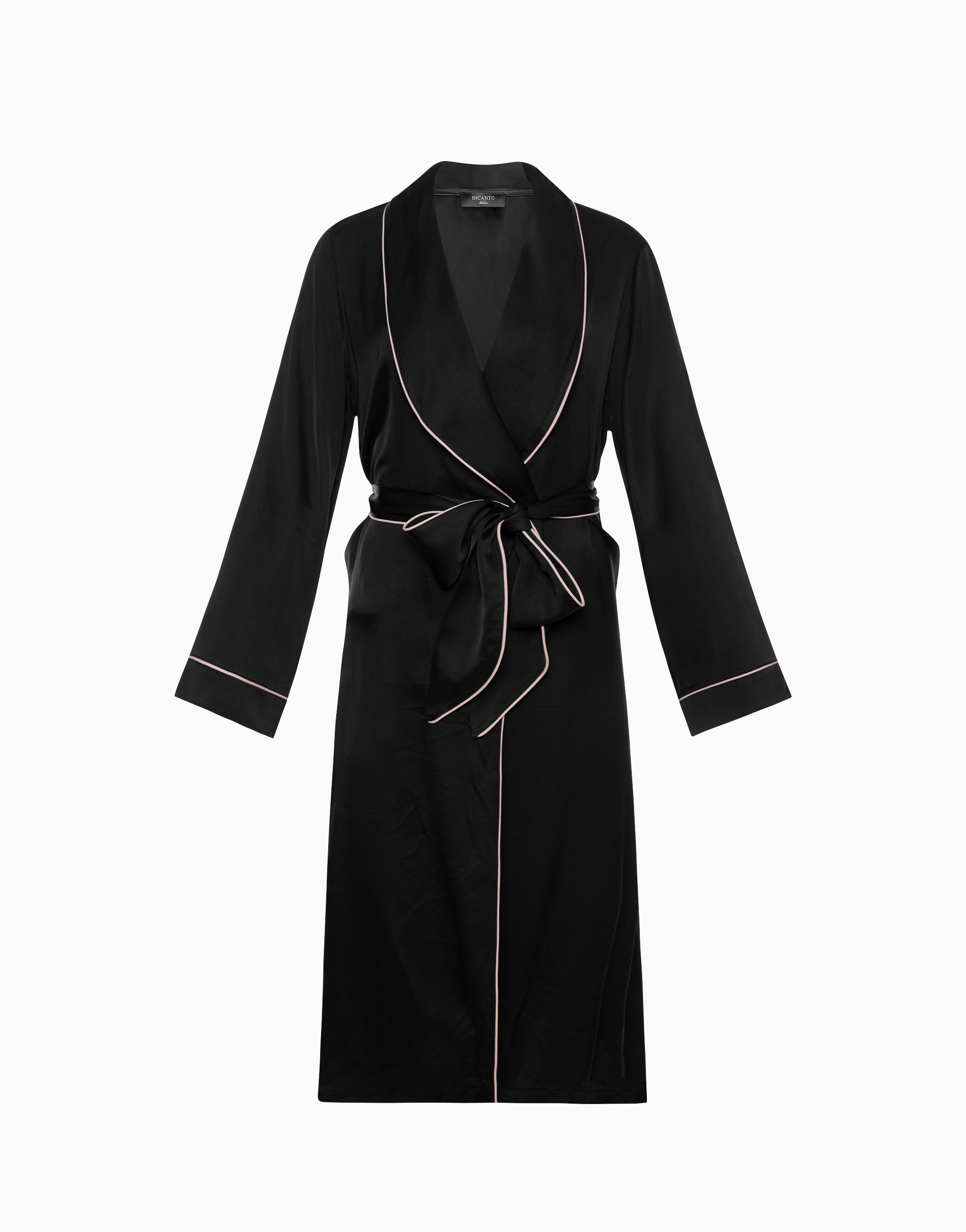 Халат с длинными рукавами, черный, арт. 14668