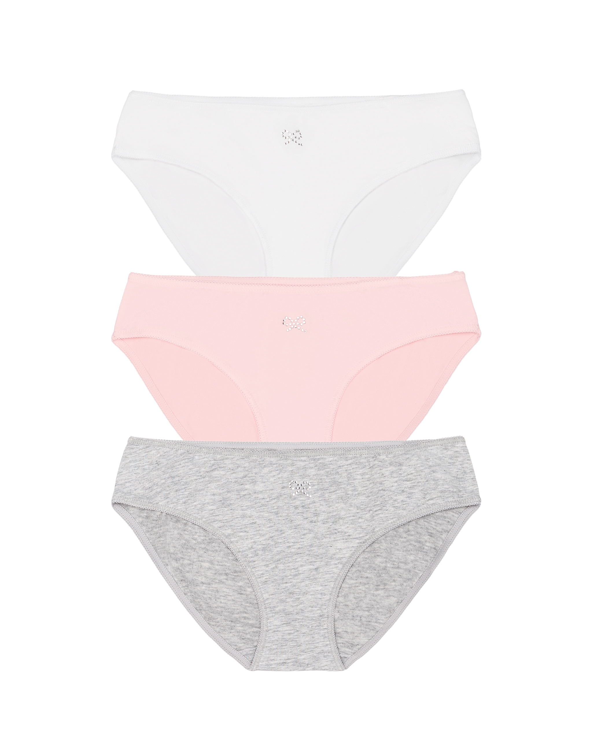 

Набор из 3-х слипов Basic (bianco/dolce rosa/grigio, 3)