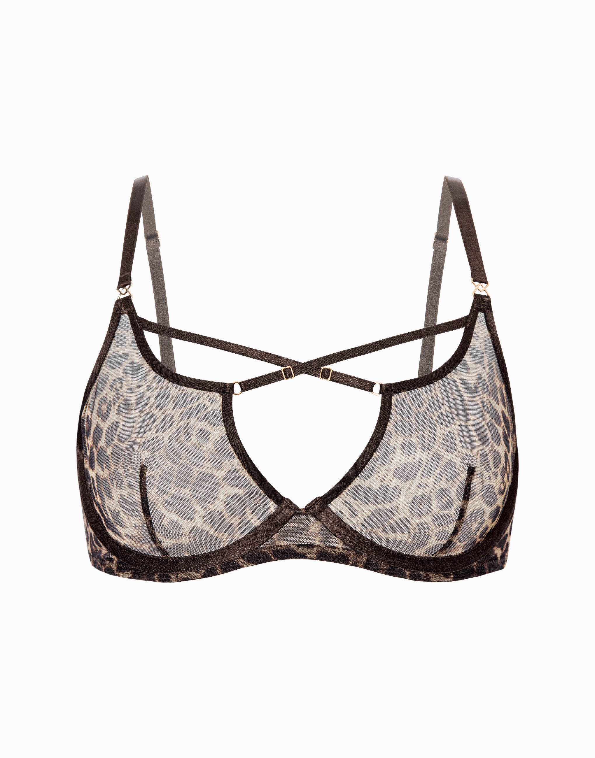Бюстгальтер с мягкими чашками на стане Palermo, шоколадный, арт. 14337