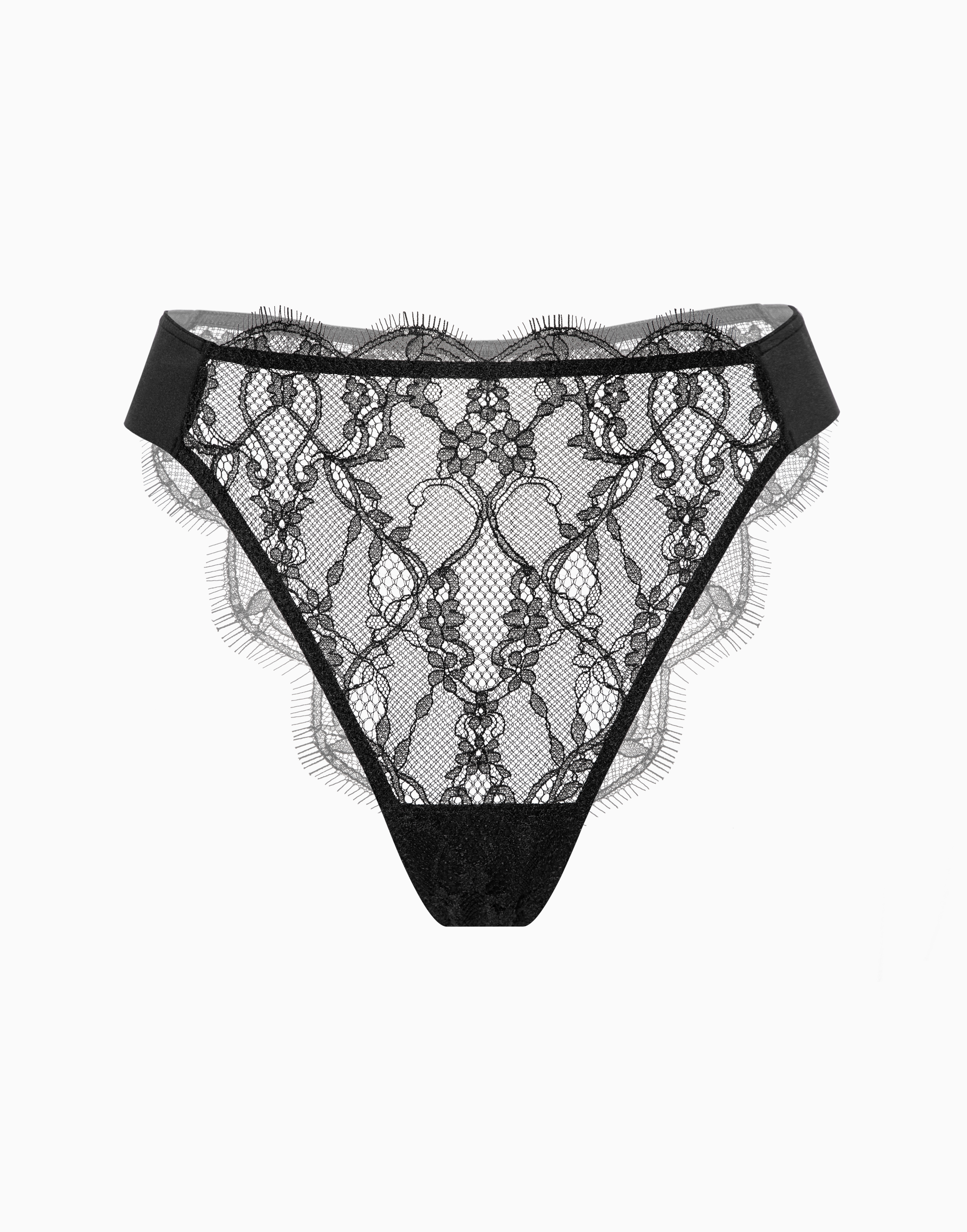 Трусы-бразилиано Incanto высокая посадка CD1046, черный, арт. 33212