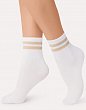 Комплект из 4-х пар хлопковых носков с блестящими полосками IBD733010