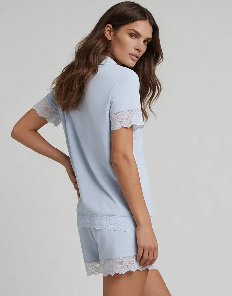 Рубашка с короткими рукавами INCANTO PD1220 голубой - 3