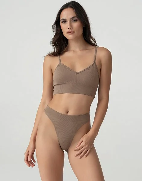 Стринги CD572 коричневый - 2