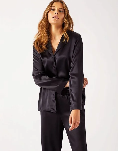 Шелковая рубашка с длинными рукавами INCANTO Seta черный - 2
