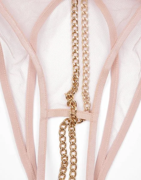 Стринги-уверты CD1155 пудрово-розовый - 4