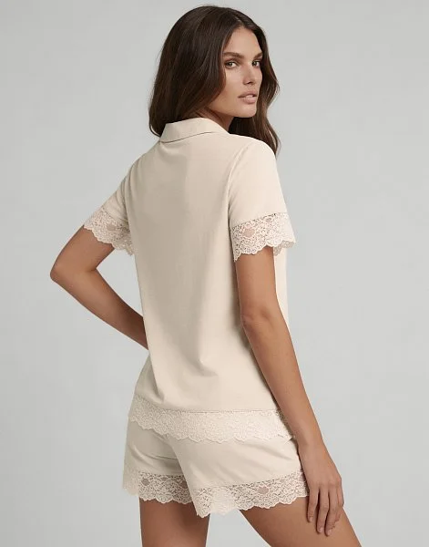 Рубашка с короткими рукавами INCANTO PD1220 кремовый - 2