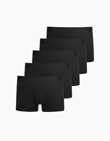Набор из 5-ти боксеров Classic cotton черный - 1