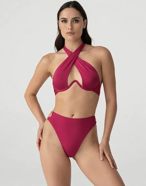 Пляжные трусики слипы INCANTO ID1251 гранатовый - 1