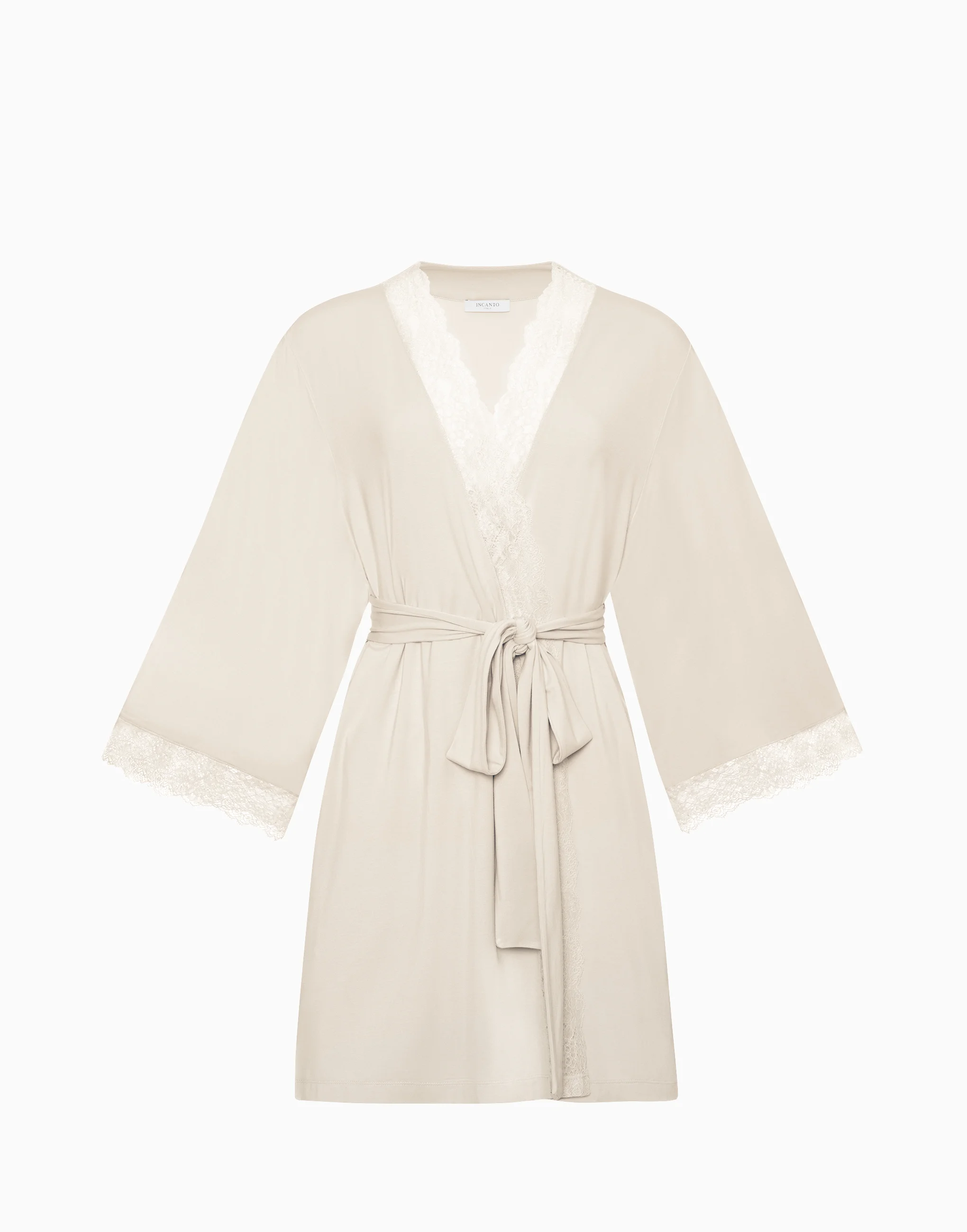 Халат с рукавами 3/4 INCANTO PD1220 кремовый - 4