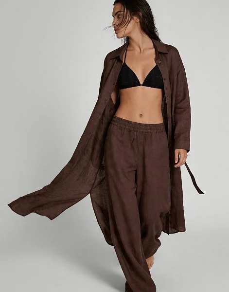 Брюки INCANTO ID578 коричневый - 4