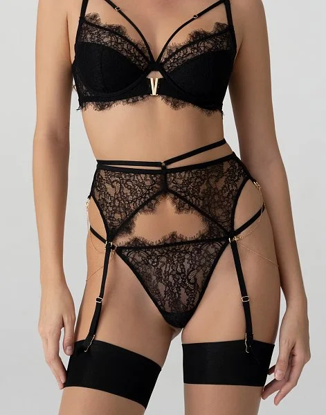 Пояс для чулок INCANTO CD1136 черный - 1