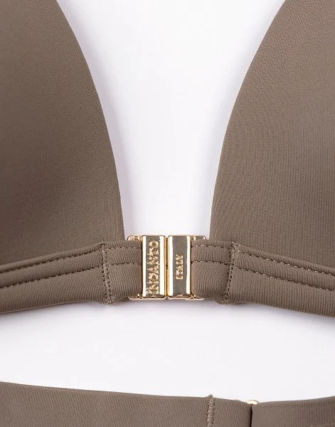 Лиф бикини Пуш-ап с треугольными чашками INCANTO ID818 трюфель - 5