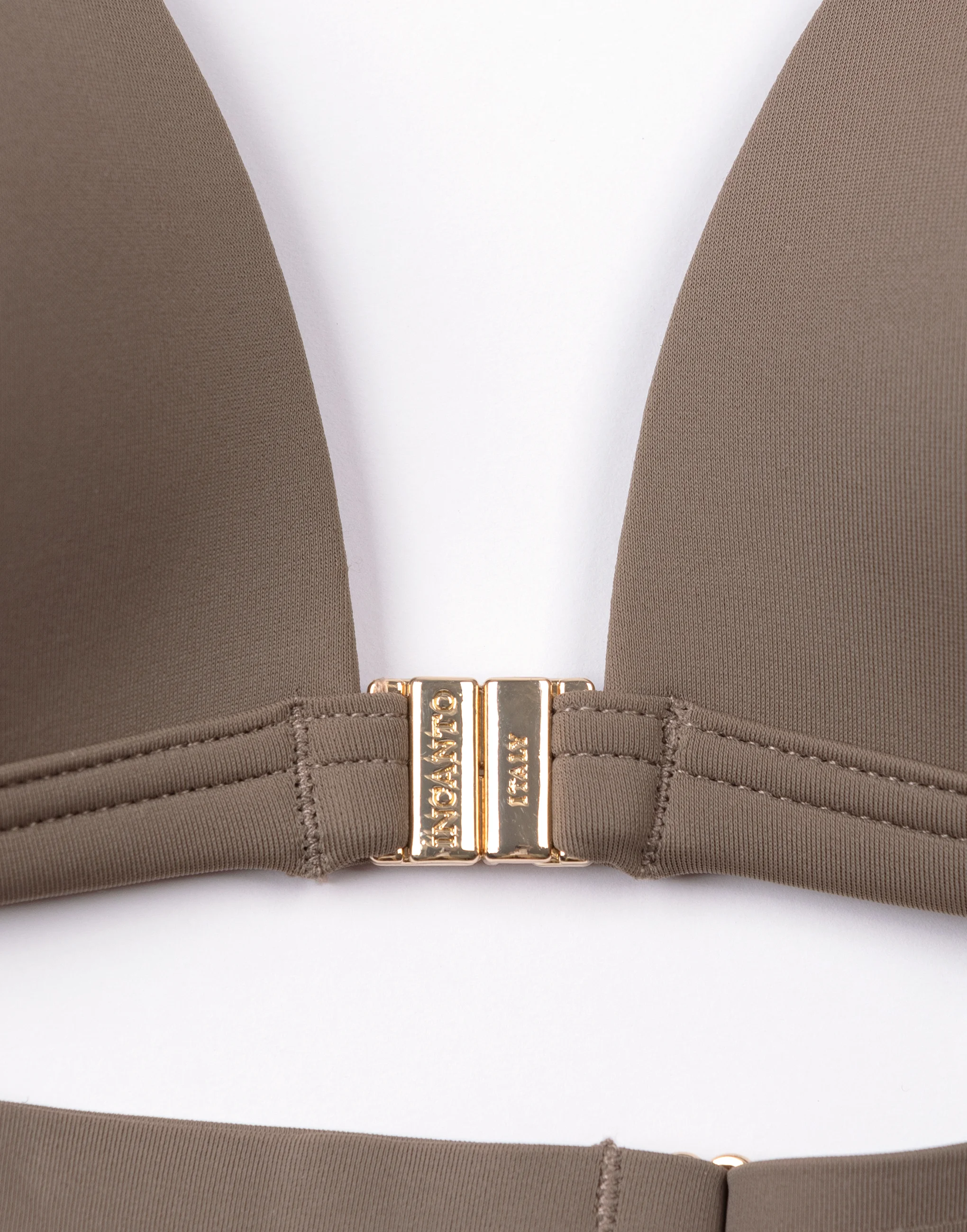 Лиф бикини Пуш-ап с треугольными чашками INCANTO ID818 трюфель - 5