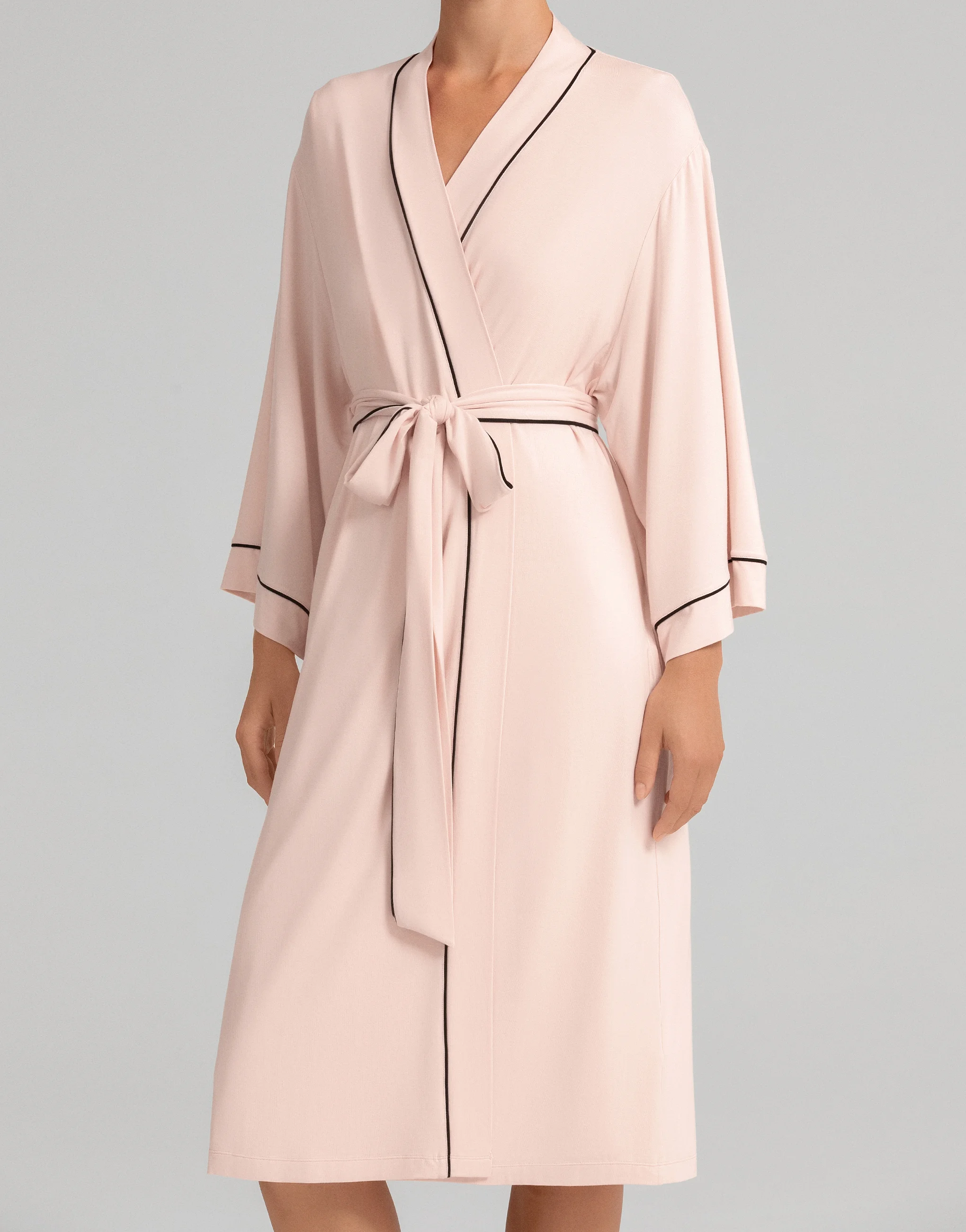 Халат с рукавами 3/4 PD1181 розовый - 2