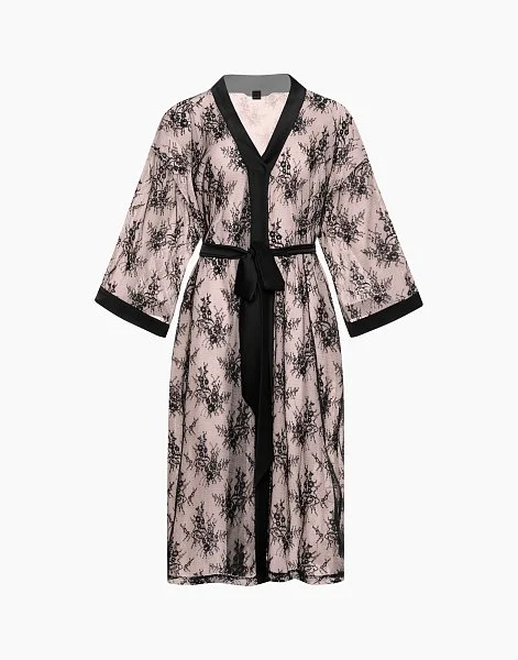 Халат с длинными рукавами INCANTO CD475 светло-розовый - 3