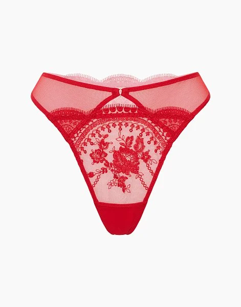 Стринги средняя посадка CD1042 красный - 3