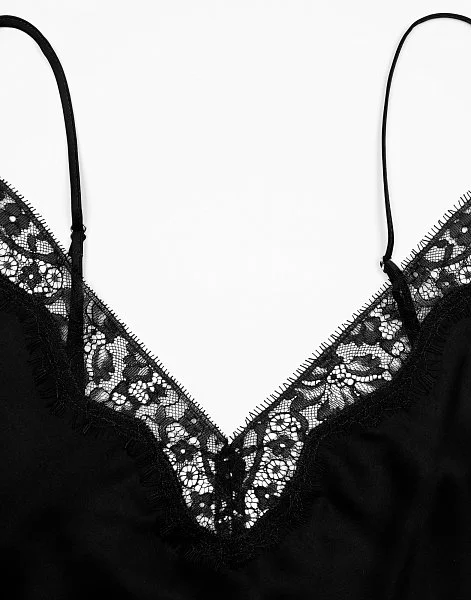 Сорочка на бретелях INCANTO PD1209 черный - 3