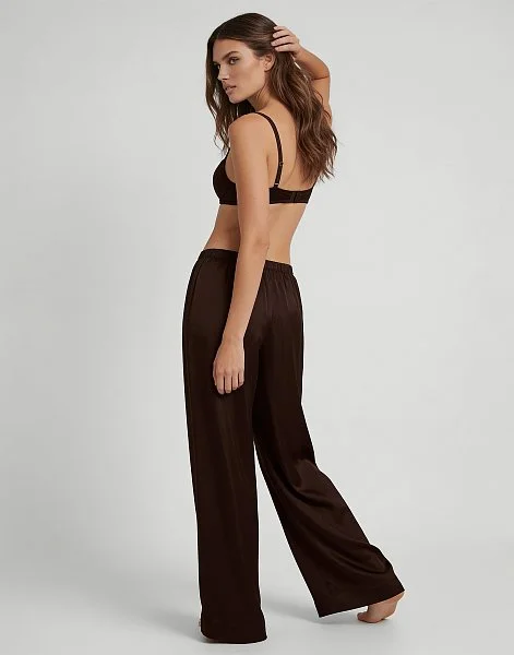Шелковые брюки PD267 шоколадный - 3