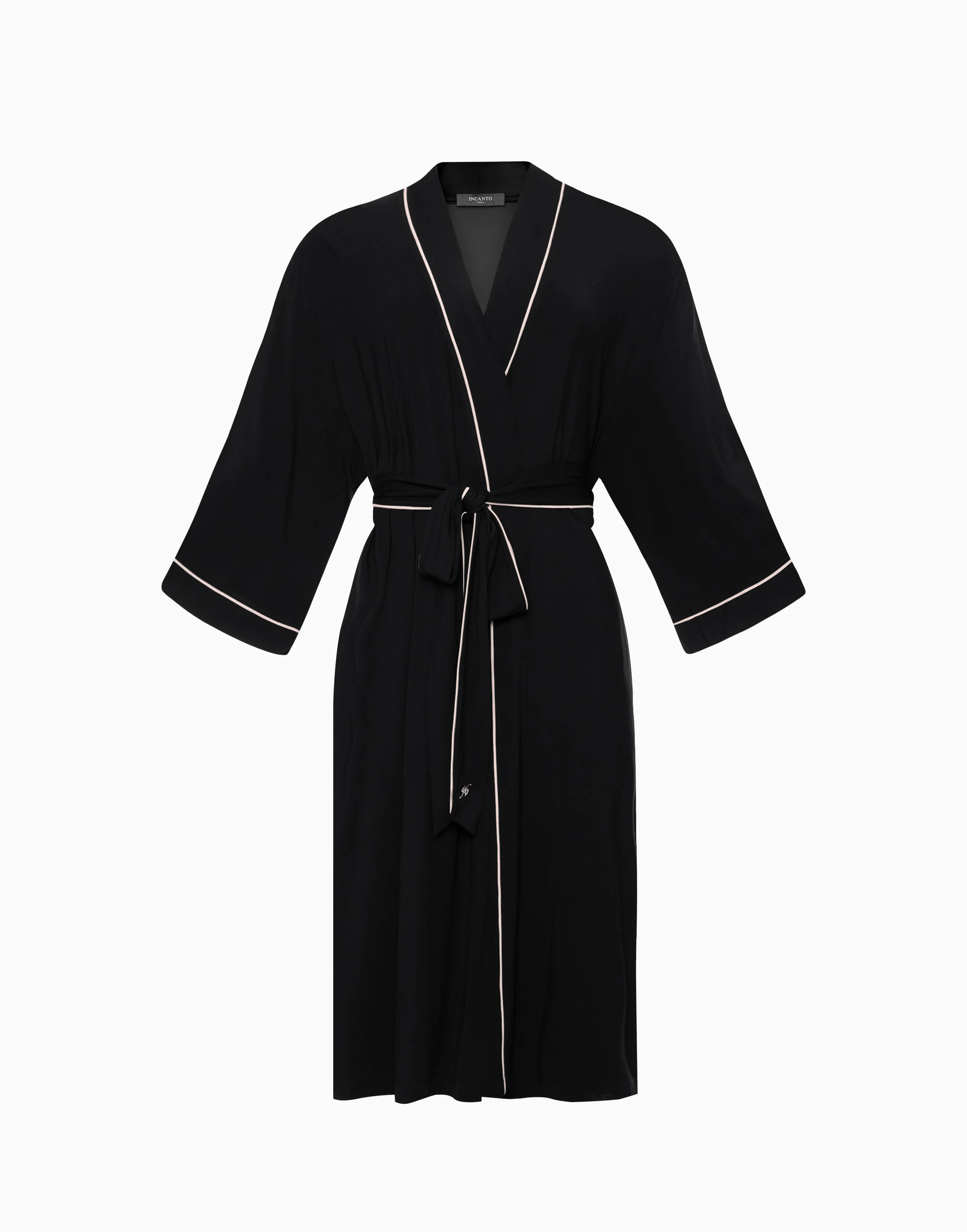 Халат с рукавами 3/4 PD1181 черный - 1