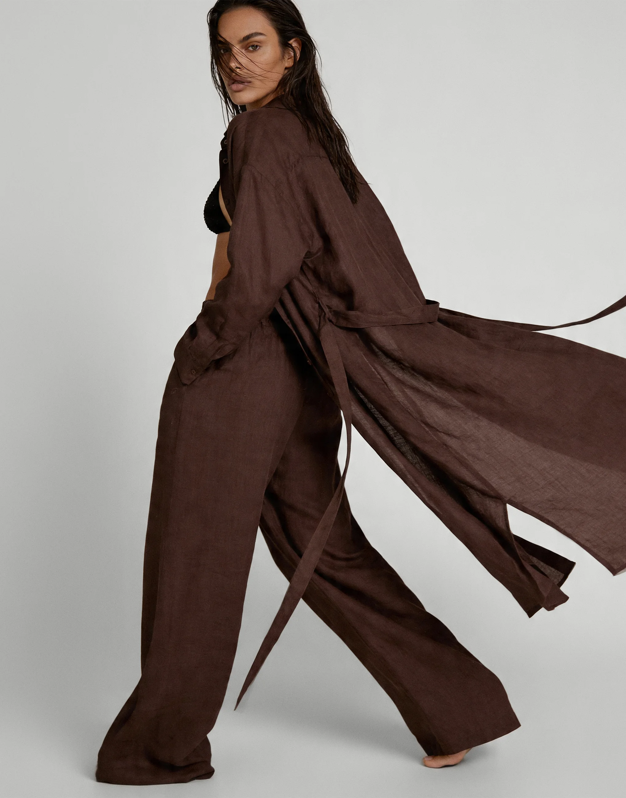 Брюки INCANTO ID578 коричневый - 4