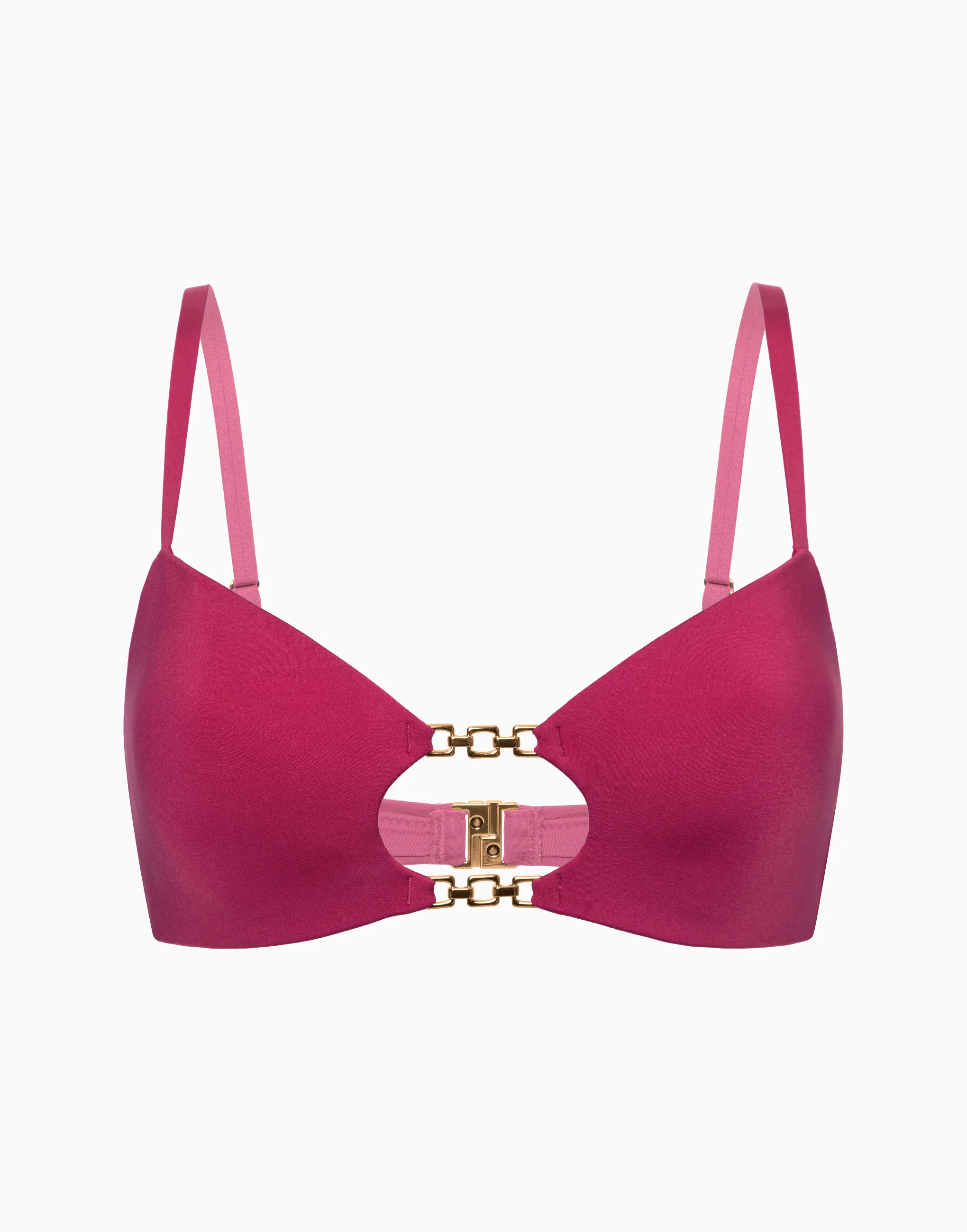 Лиф бикини с формованными чашками INCANTO ID1251 гранатовый - 4