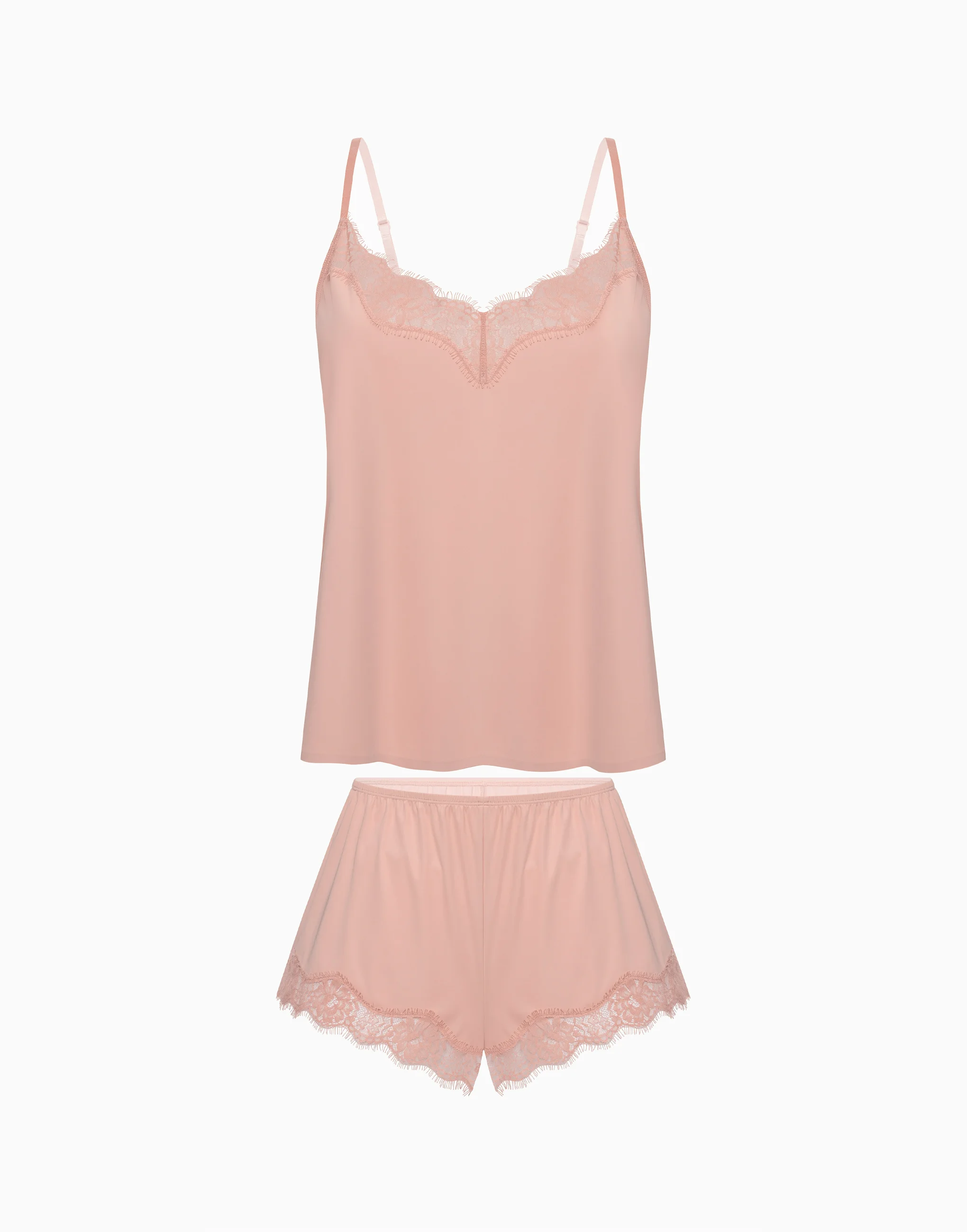 Комплект топ и шорты CD1219 пудрово-розовый - 5