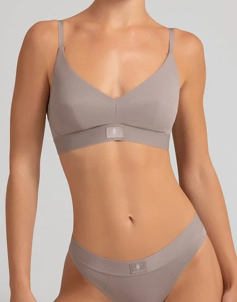 Бюстгальтер с мягкими чашками без косточек на стане Madrid MD1130 капучино - 3