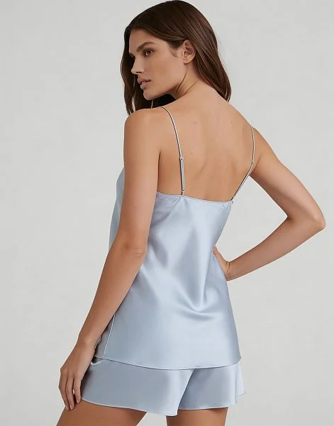 Шелковые шорты INCANTO PD267 голубой - 3