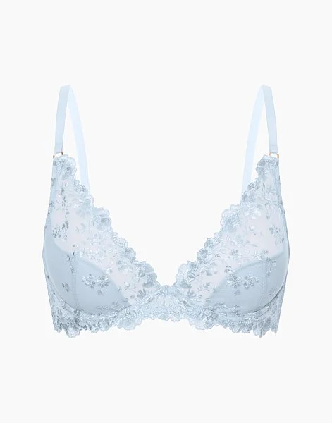Бюстгальтер с мягкими чашками и спонжевой поддержкой на стане Casablanca CD898 голубой - 4