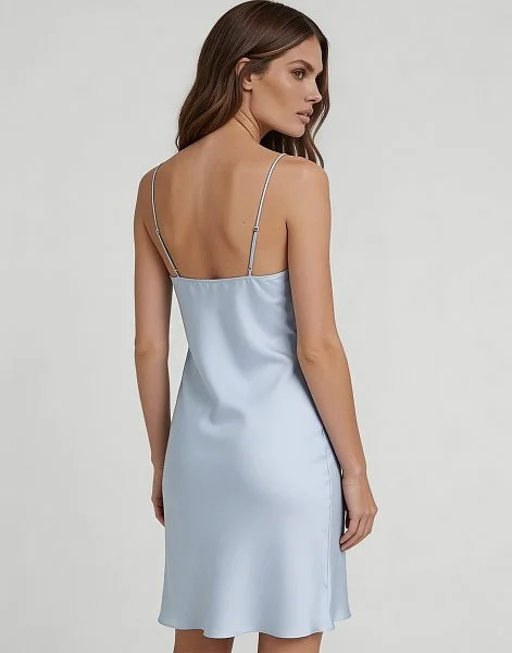 Шелковая сорочка INCANTO PD267 голубой - 2